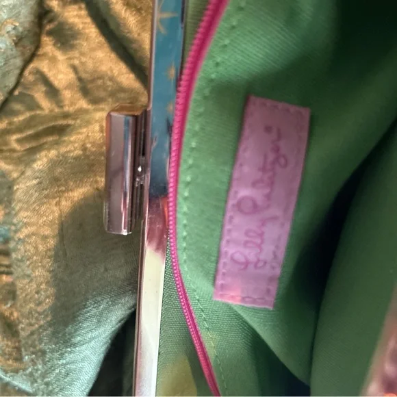 Lilly Pulitzer Pink and White Clutch - Picture 6 of 6